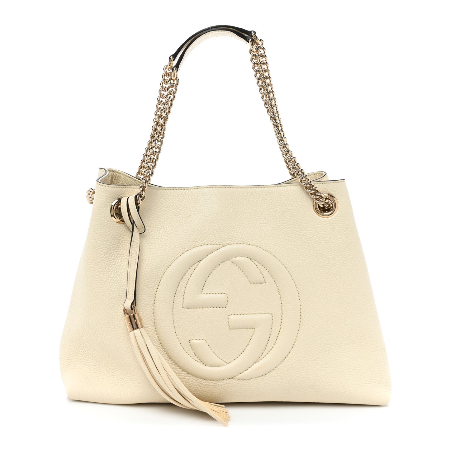 Cellarius Calfskin Medium Soho Chain Shoulder Bag Ivoire