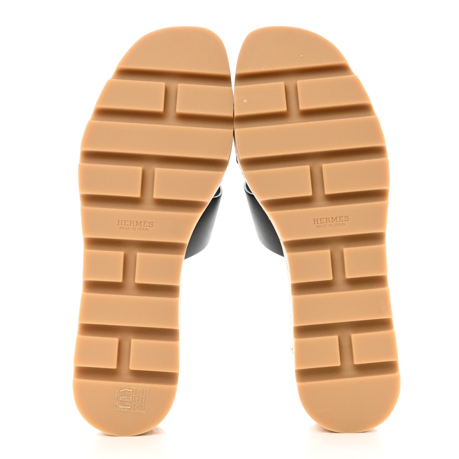 Hermes Calfskin Cork Eze 30 Sandals 39 Black 5 of 10