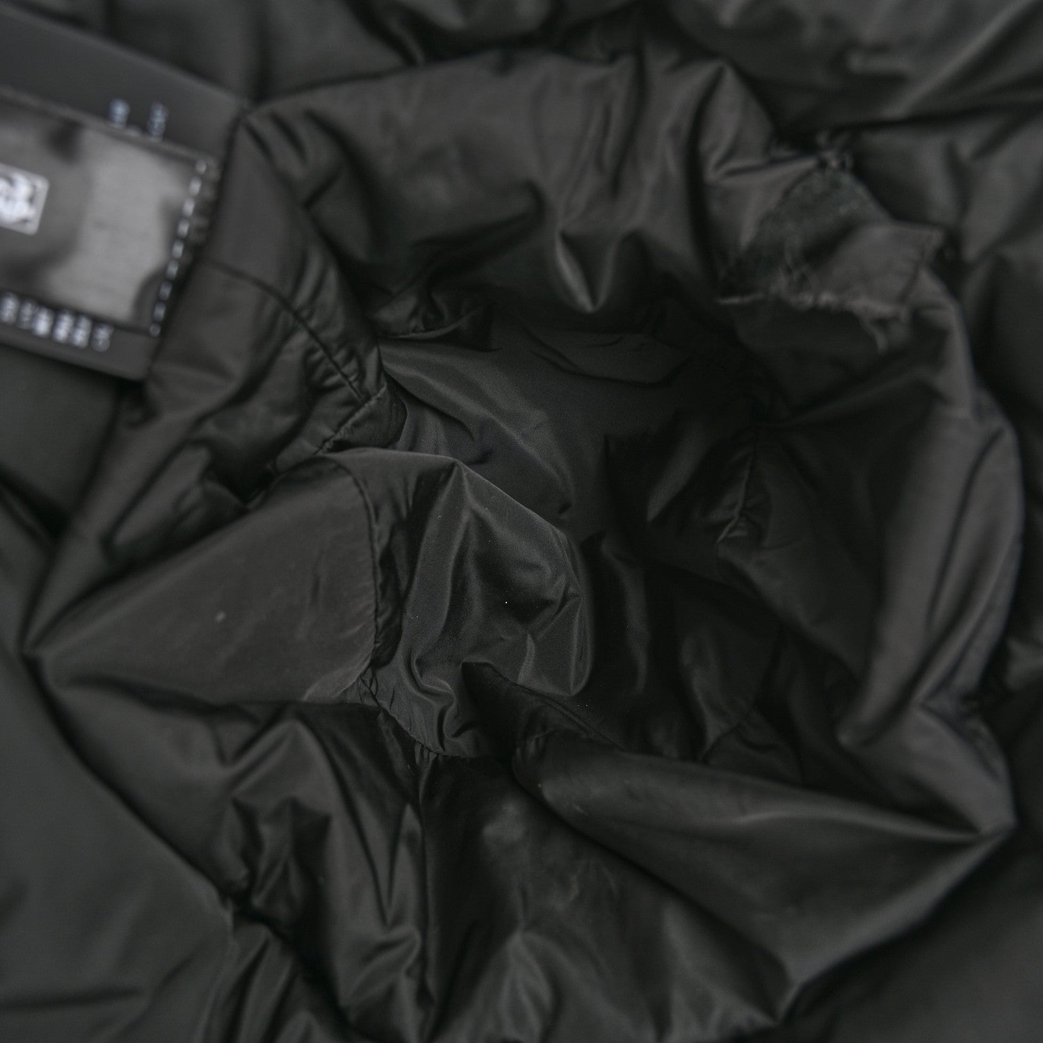 Prada Nylon Triangle Quilted Padded Bucket Hat M Black 7 of 10