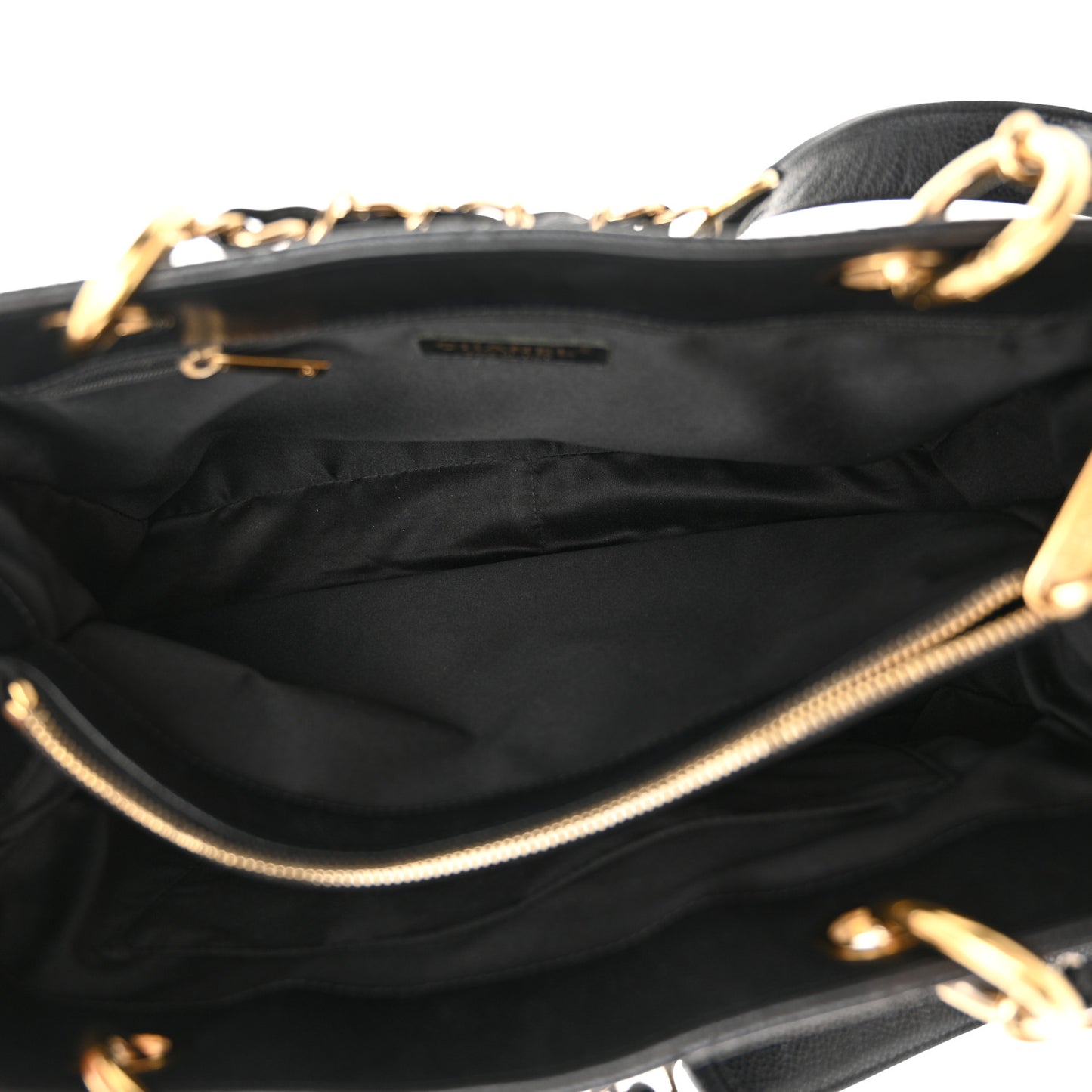 Caviar Quilted Grand Shopping Tote GST Black