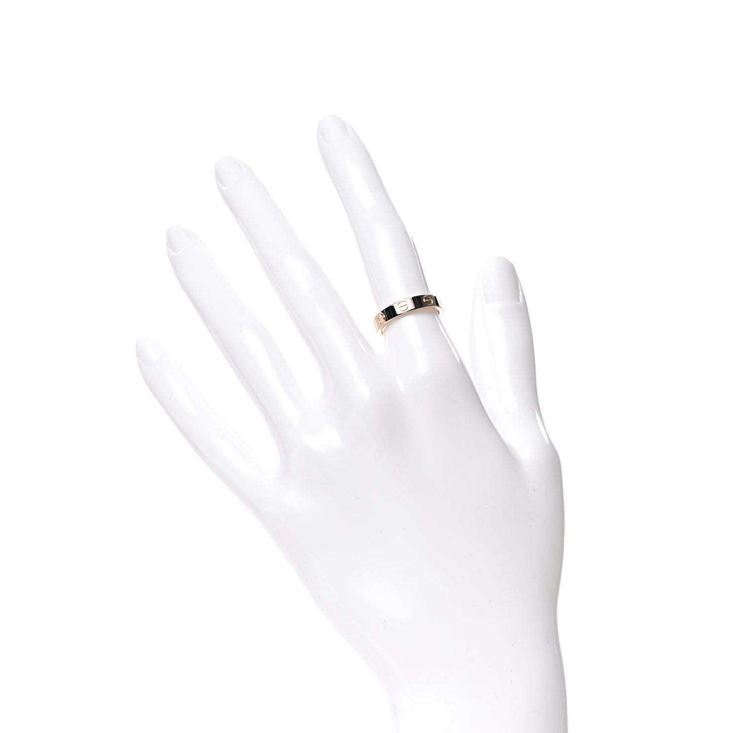 18K Pink Gold 3.5mm LOVE Wedding Band Ring 49 4.75