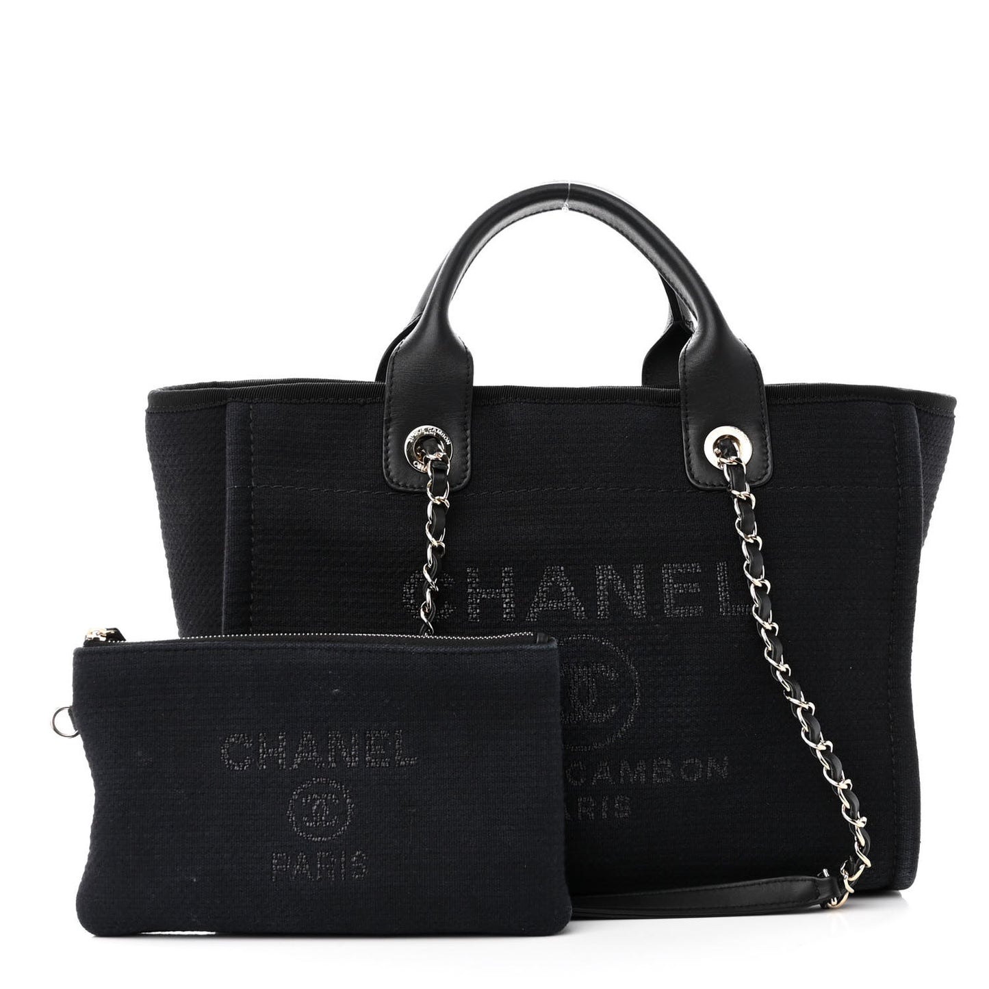 Mixed Fibers Small Deauville Tote Black