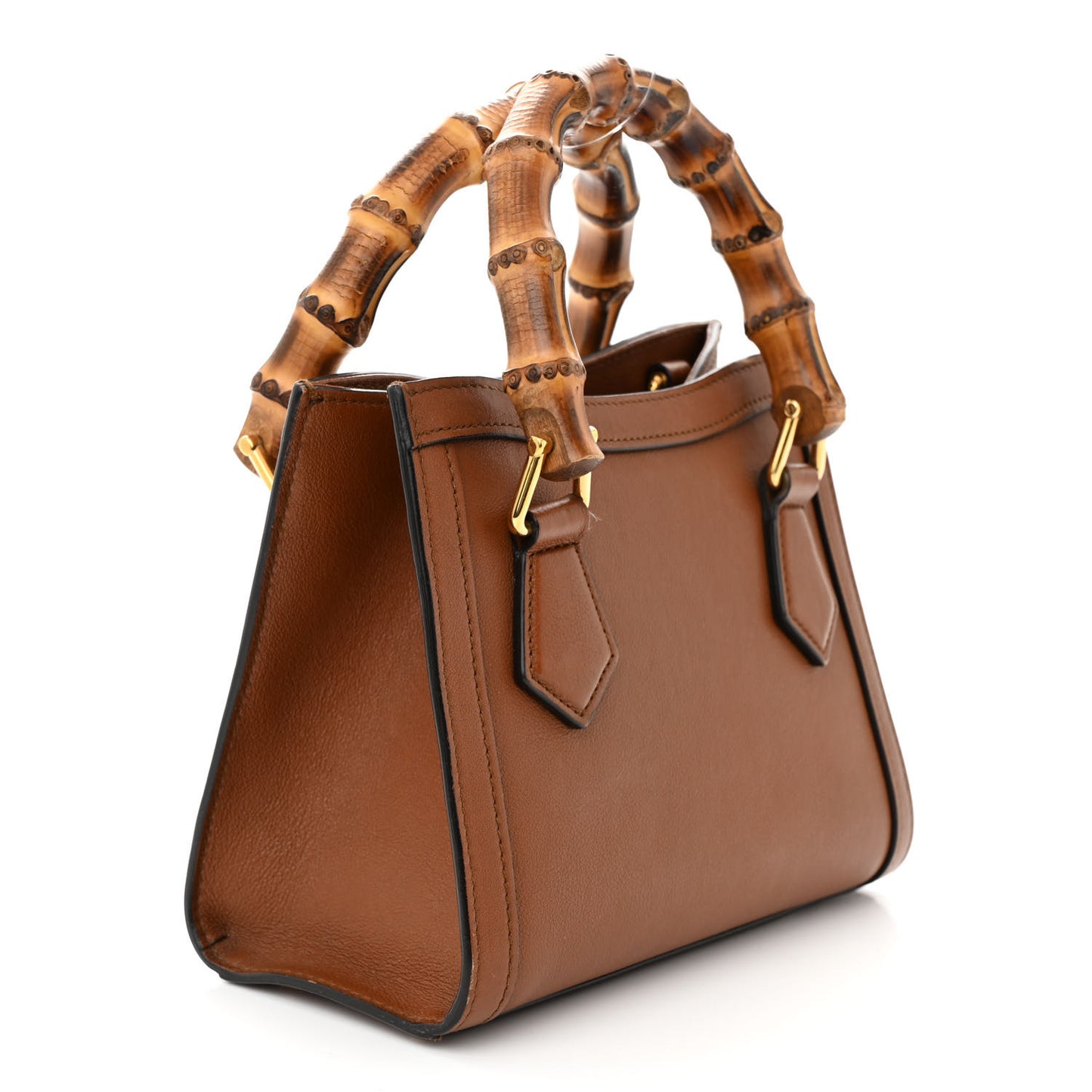 Wonka Grain Calfskin Mini Diana Tote Bag Cuir