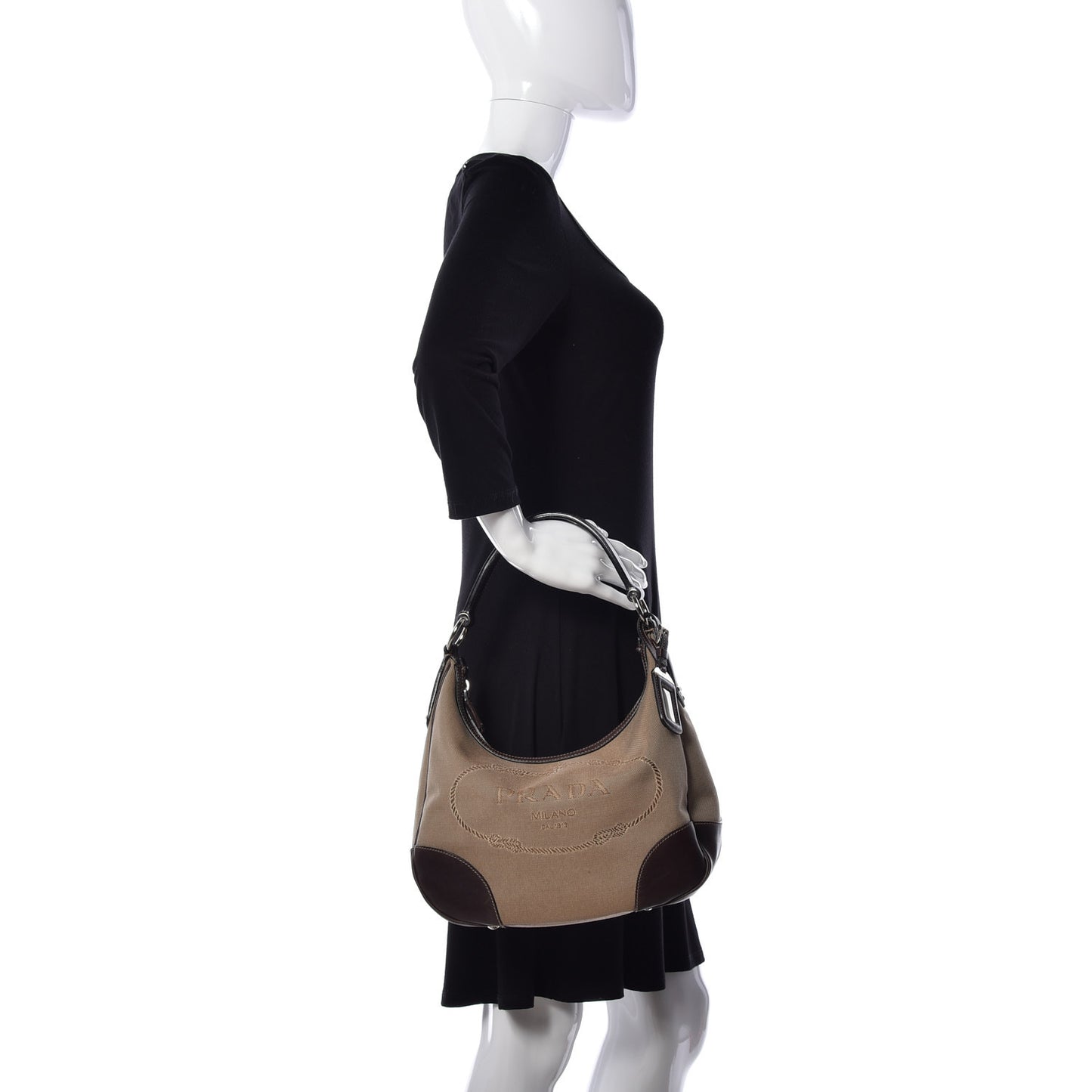 Jacquard Logo Hobo Corda Bruciato