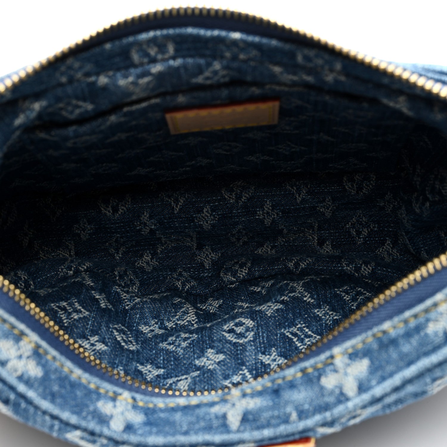 Louis Vuitton Monogram Denim Croissant MM Blue 5 of 10