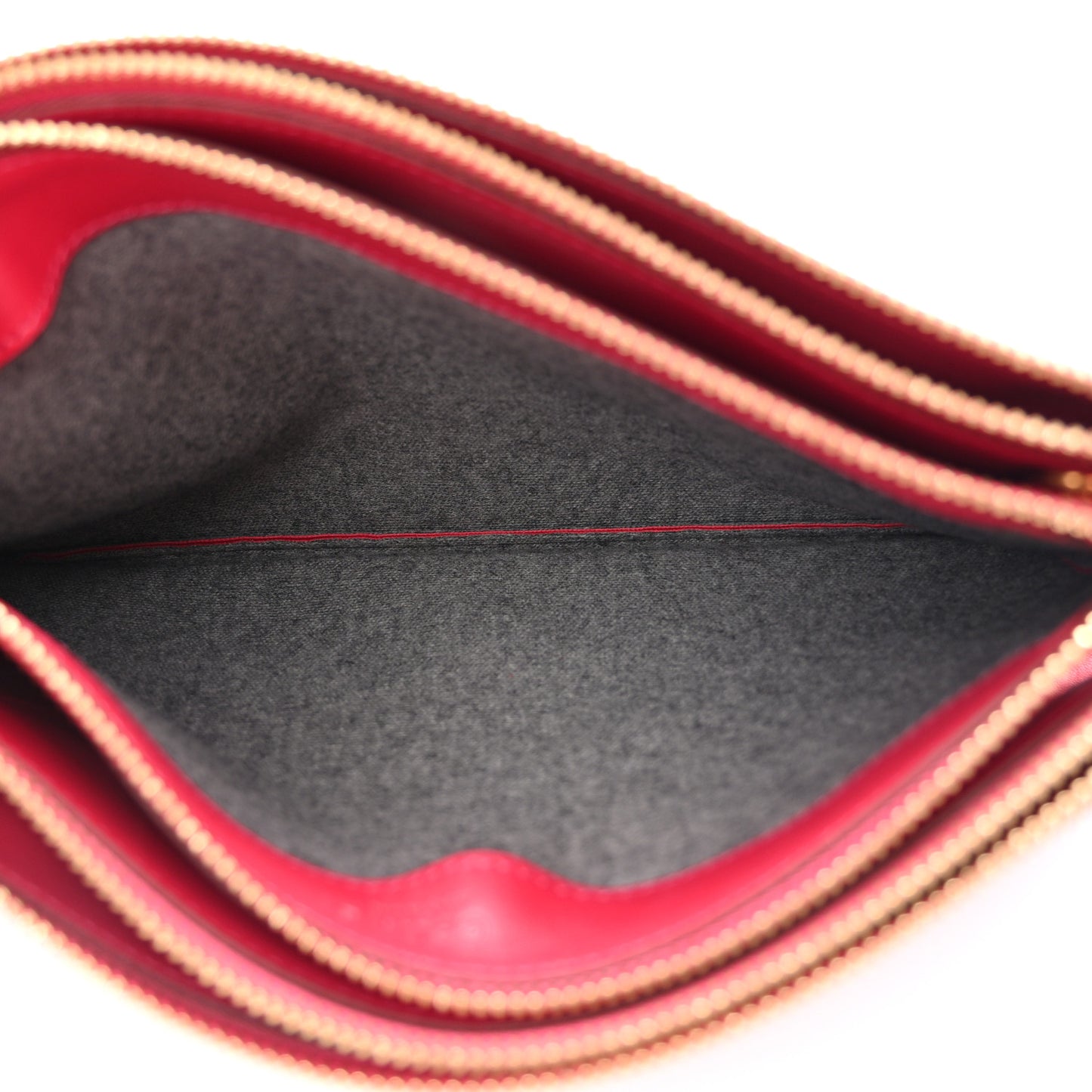 Lambskin Small Trio Crossbody Bag Fuchsia