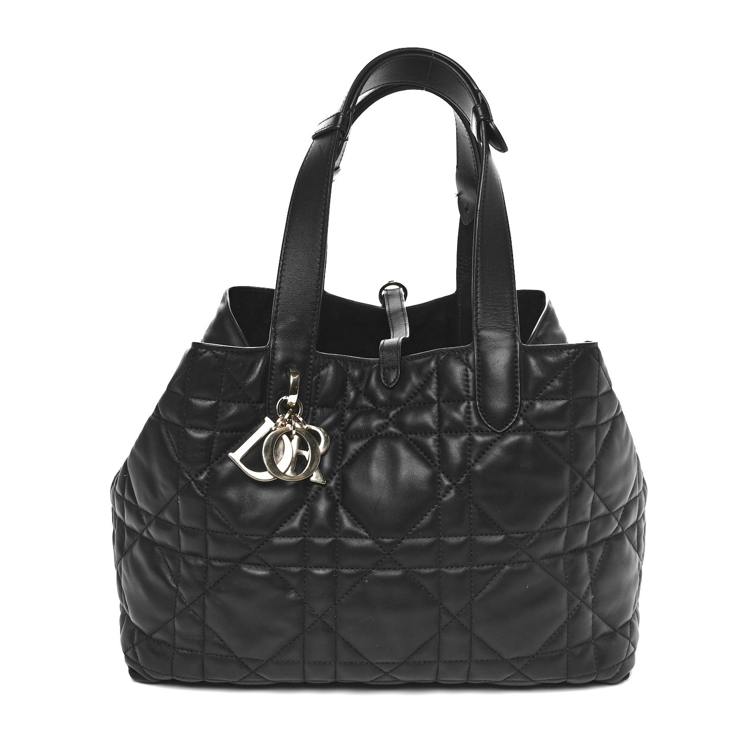 Calfskin Macrocannage Large Toujours Black