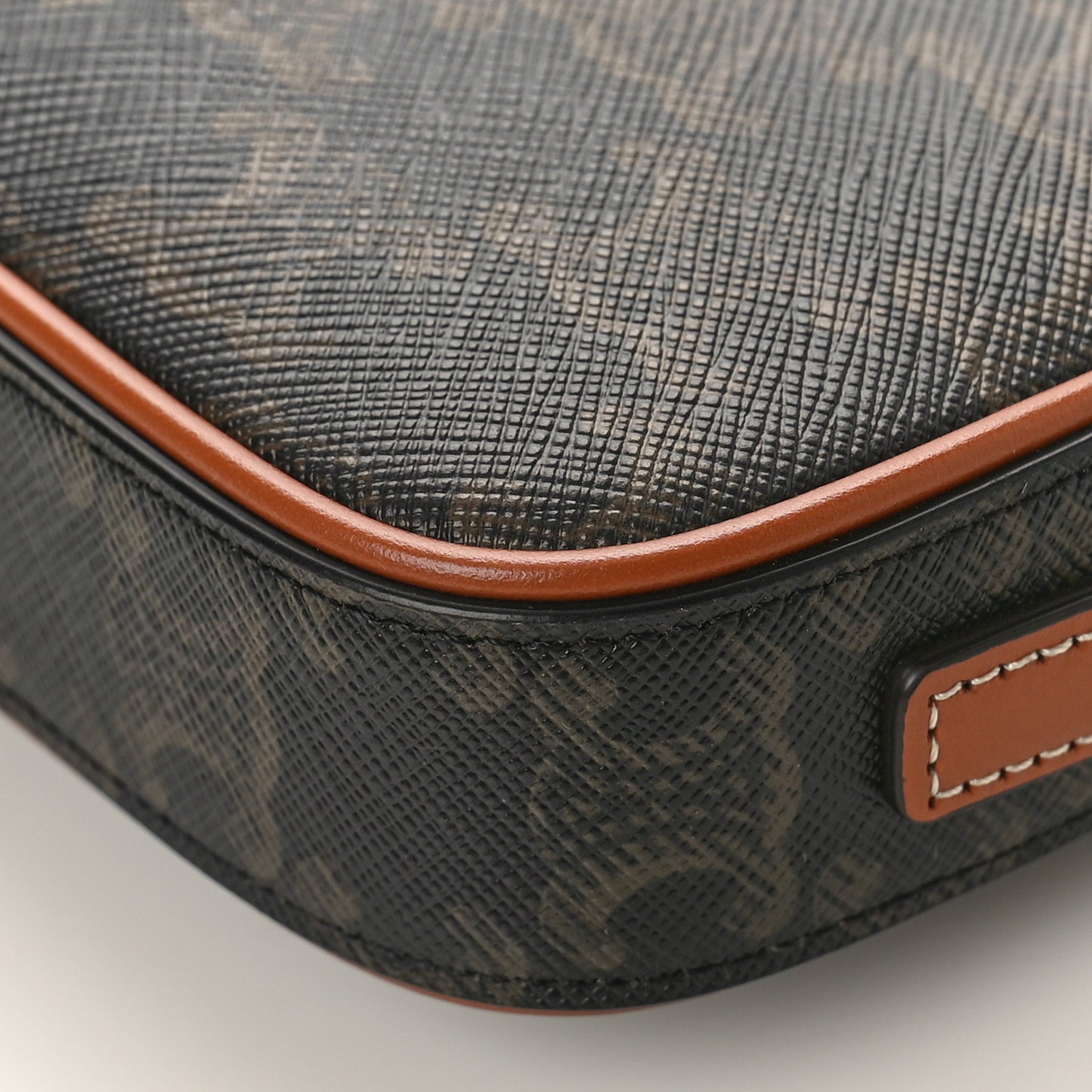 Triomphe Canvas Mini Camera Shoulder Bag Tan