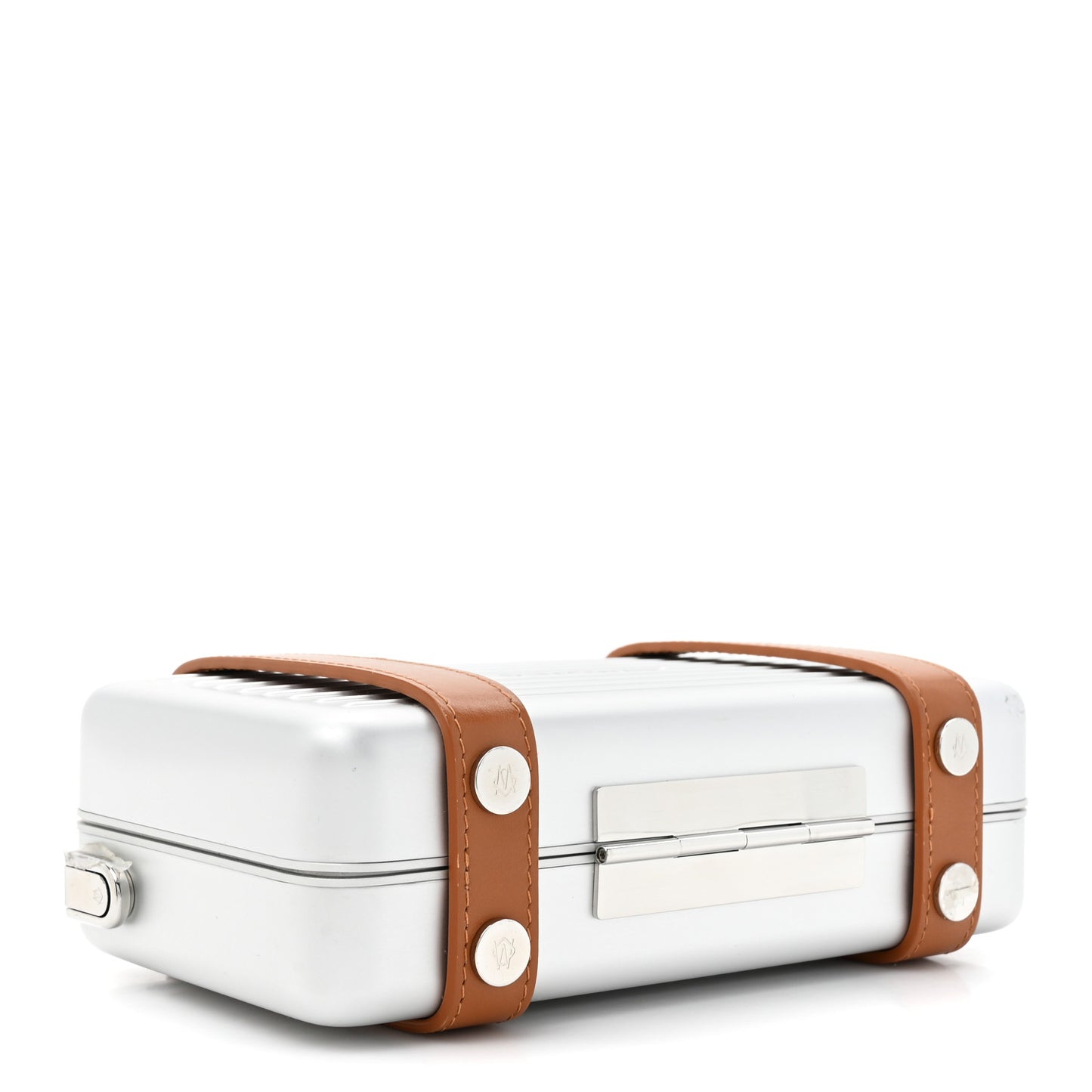 Aluminum Personal Cross-Body Bag Silver