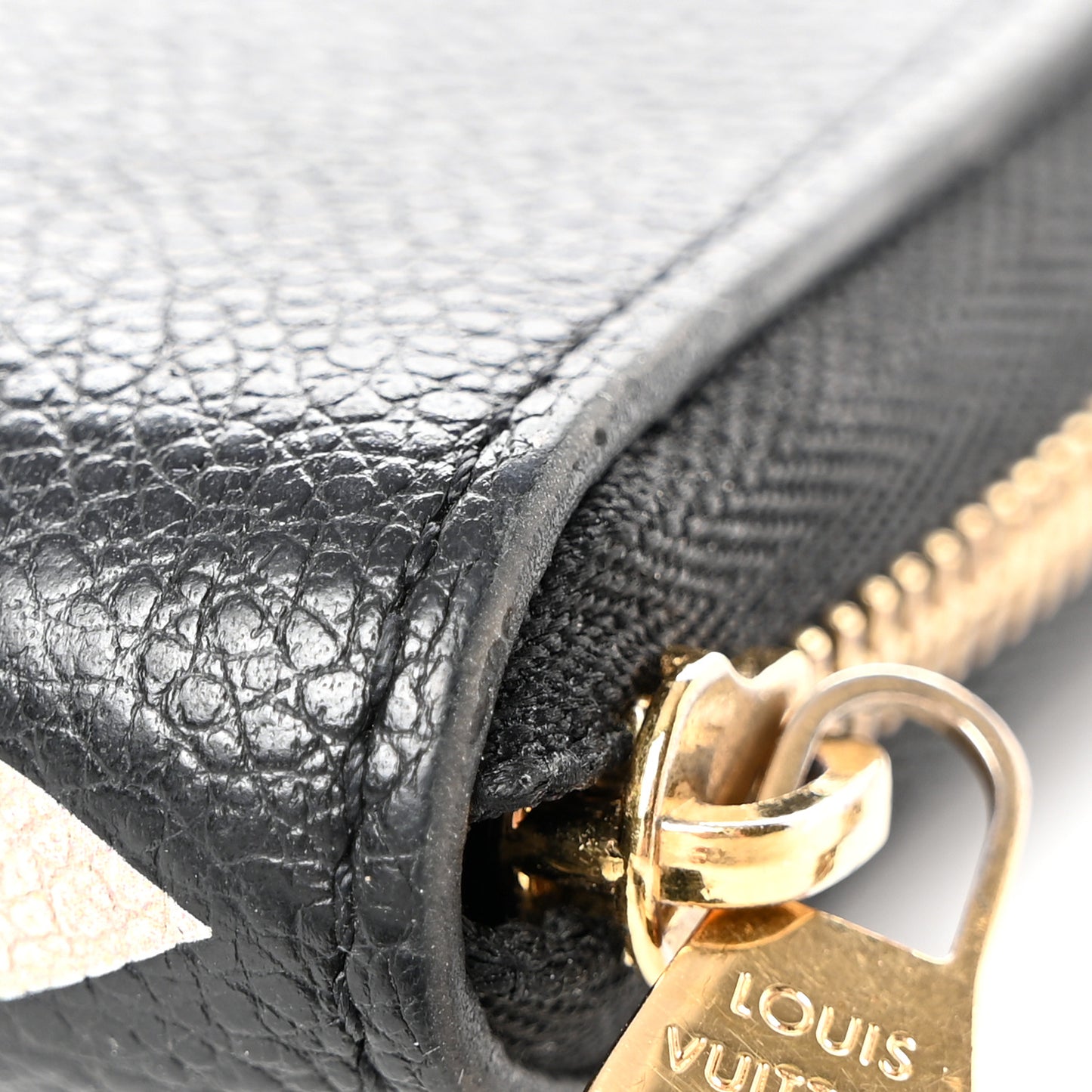 Empreinte Monogram Giant Zippy Coin Purse Black Beige