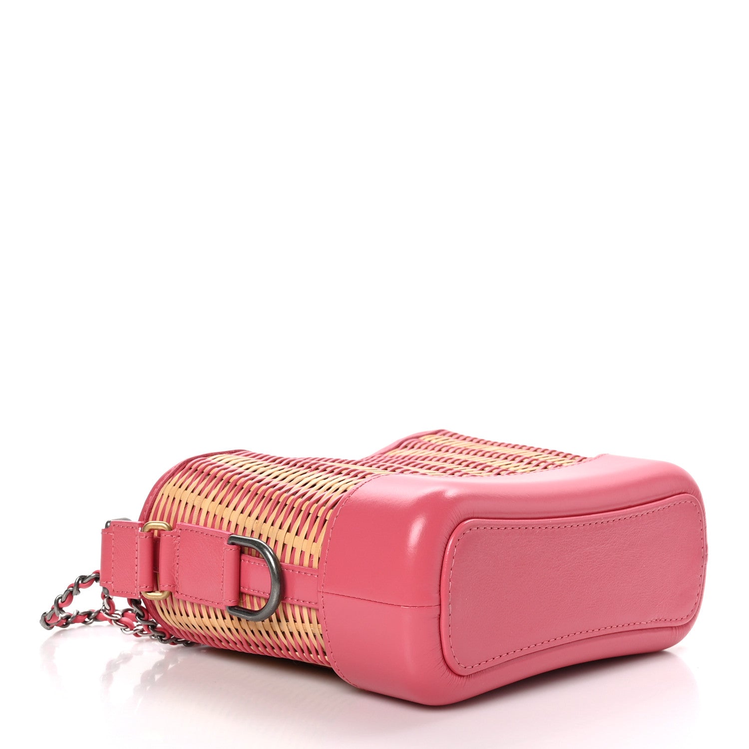 Chanel Rattan Calfskin Small Gabrielle Hobo Beige Pink 4 of 10