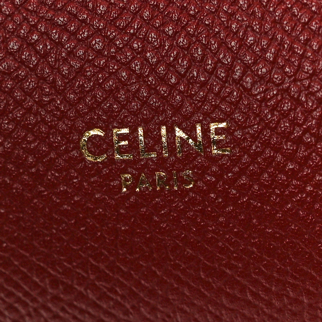 Celine Grained Calfskin Micro Belt Bag Ruby 6 of 9
