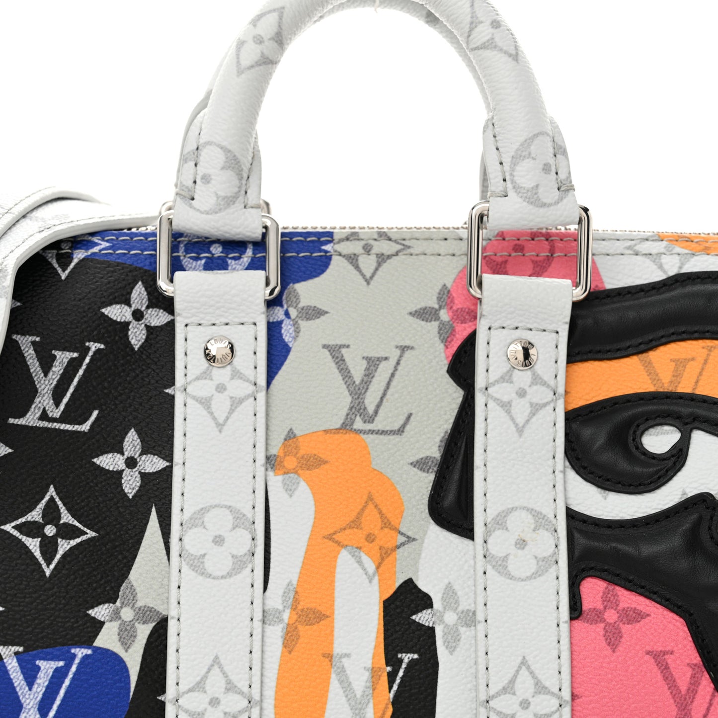 Monogram Calfskin Keepall Bandouliere 25 Multicolor