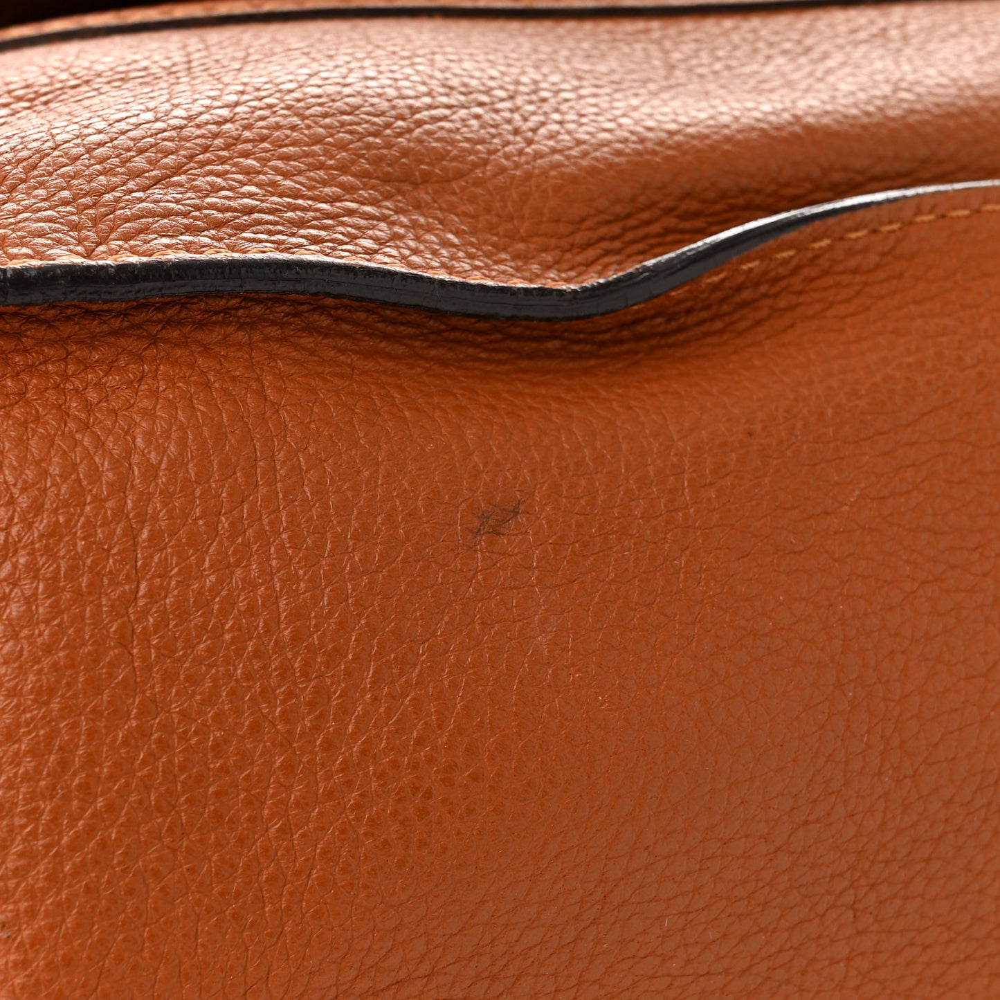 Calfskin Large Marcie Satchel Tan
