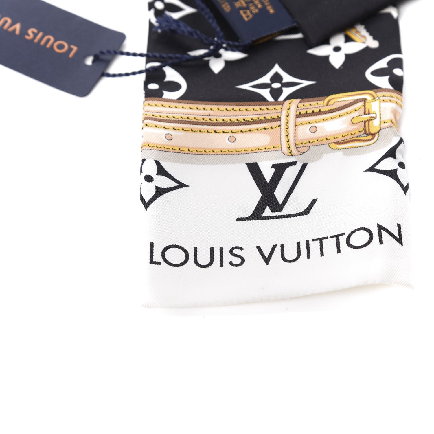 Louis Vuitton Silk Monogram Confidential Bandeau Black 3 of 3