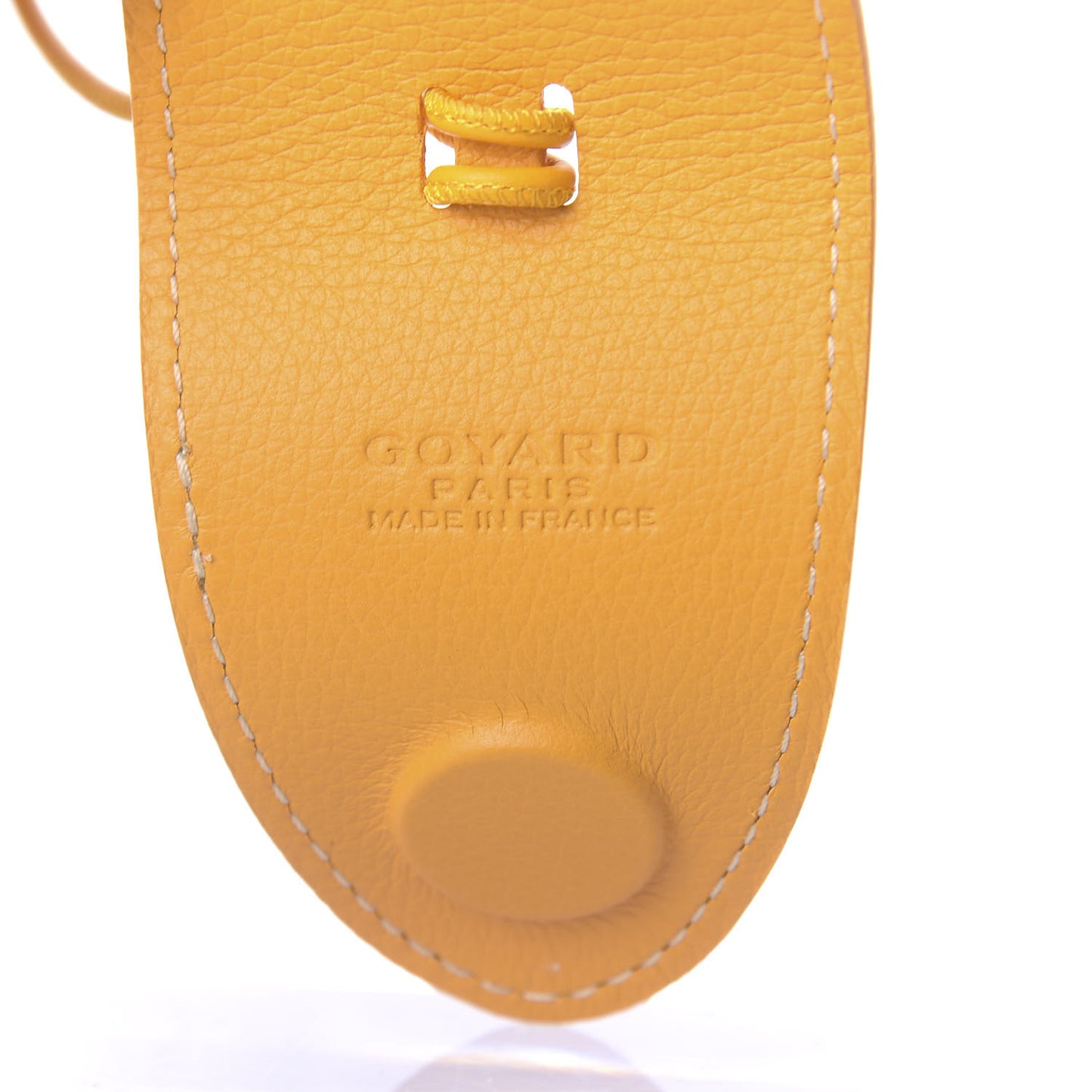 Calfskin Bag Clip Yellow