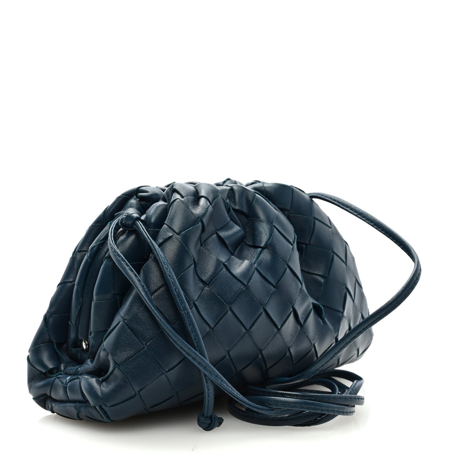 Nappa Intrecciato The Mini Pouch Deep Blue