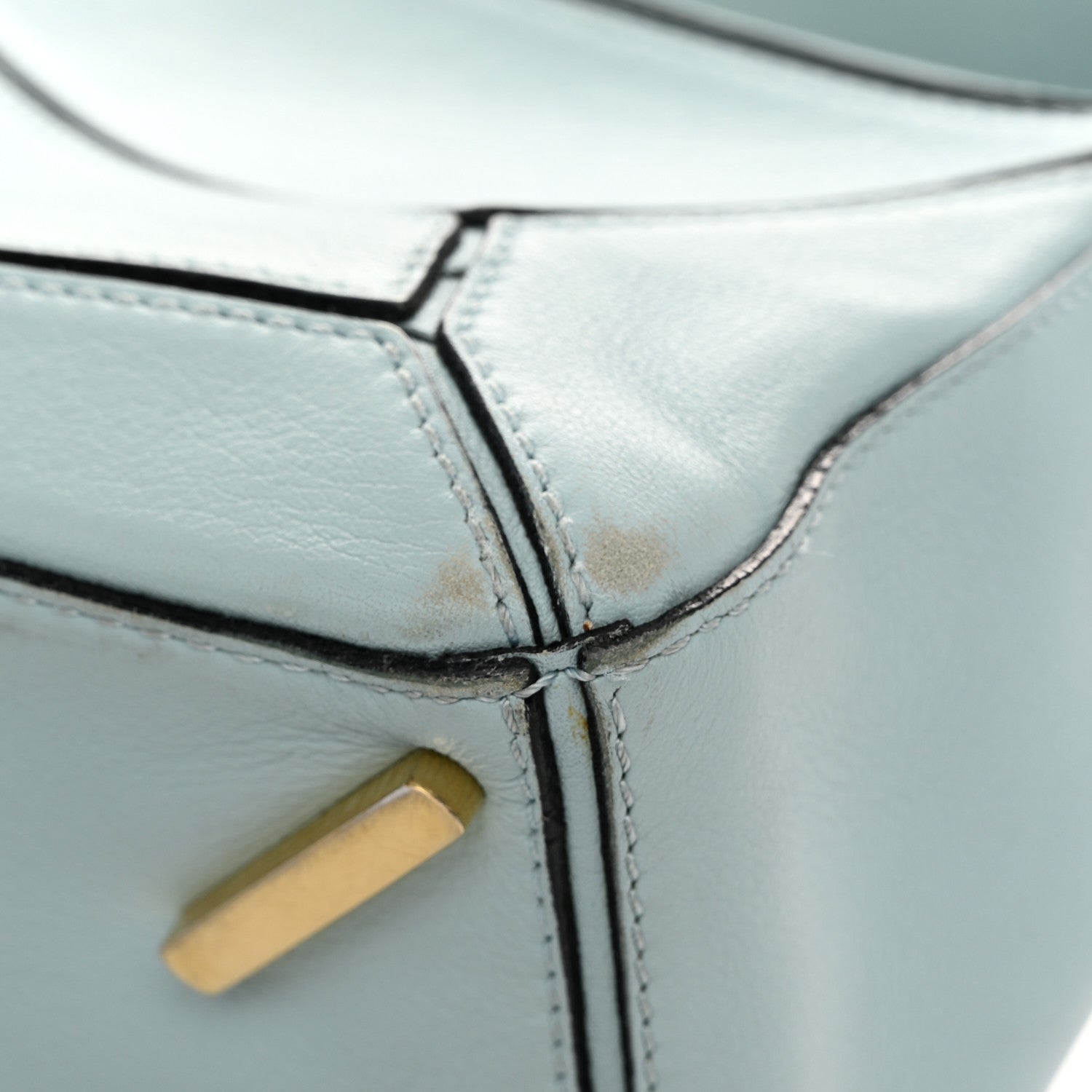 Loewe Calfskin Small Puzzle Bag Light Blue 10 of 11