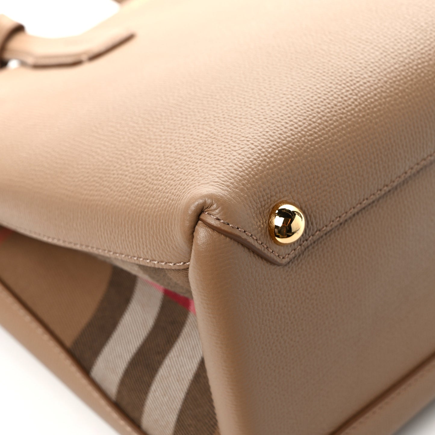 Derby Calfskin House Check Medium Banner Tote