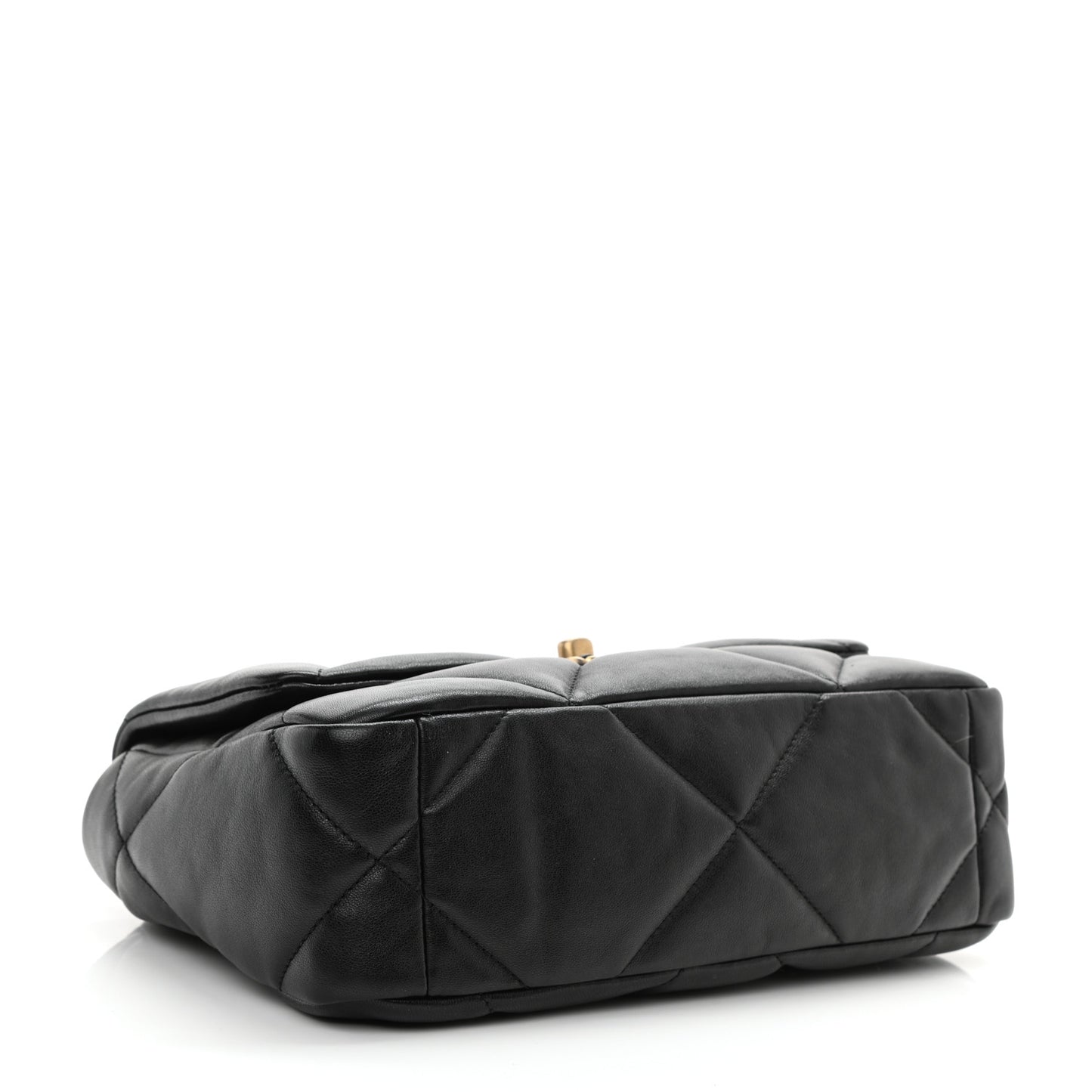 Lambskin Quilted Medium Chanel 19 Flap Black
