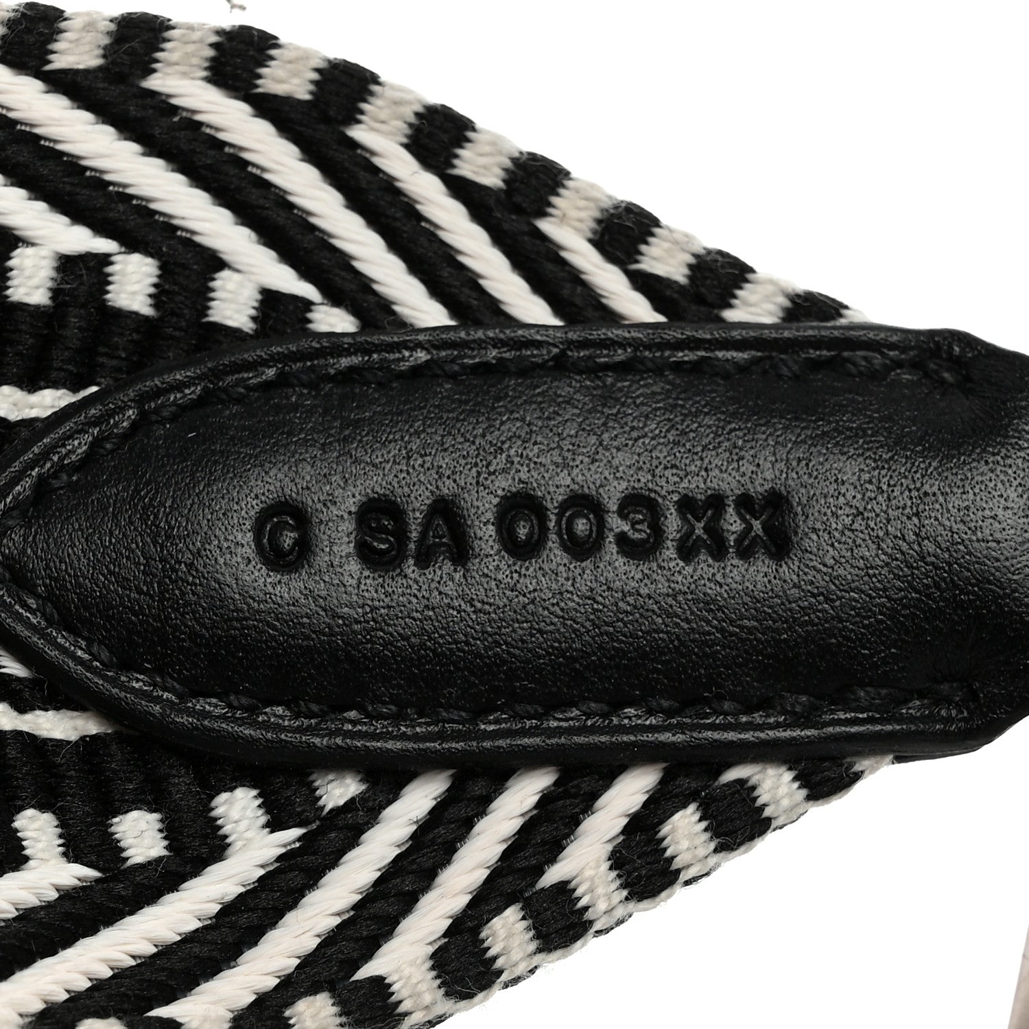 Hermes Toile Swift 50mm Sangle Cavale Shoulder Strap Black Ecru 4 of 5