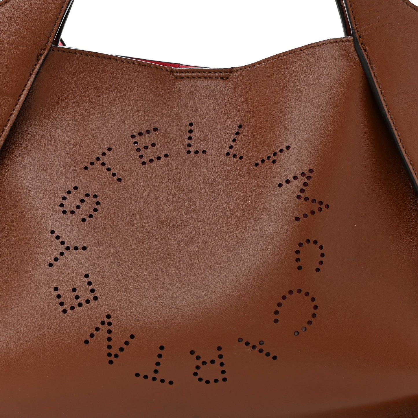 Eco Alter Nappa Perforated Logo Crossbody Cinnamon