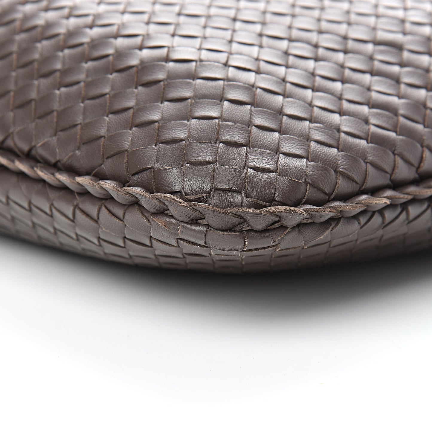 Nappa Intrecciato Large Veneta Hobo Ebano