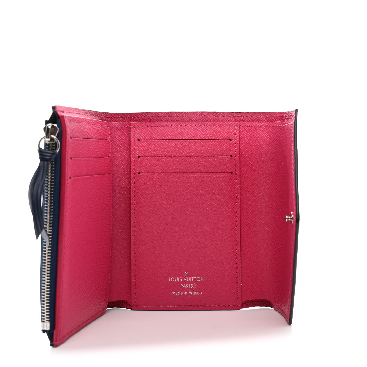 Louis Vuitton Epi Victorine Wallet Indigo Hot Pink 5 of 7