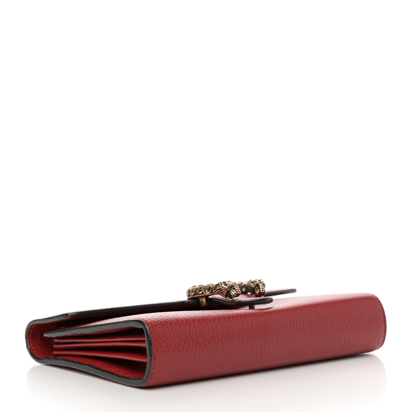 Calfskin Mini Dionysus Chain Wallet Hibiscus Red