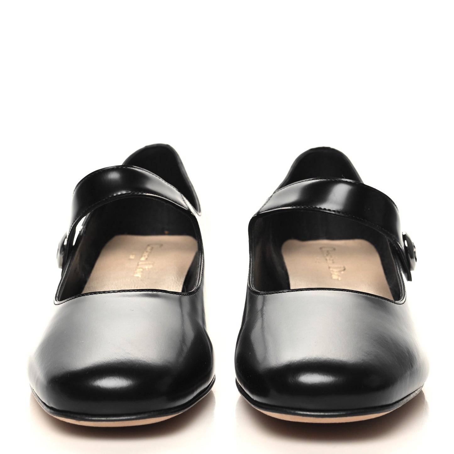 Brushed Calfskin Uniform 30mm Pumps 38 Black
