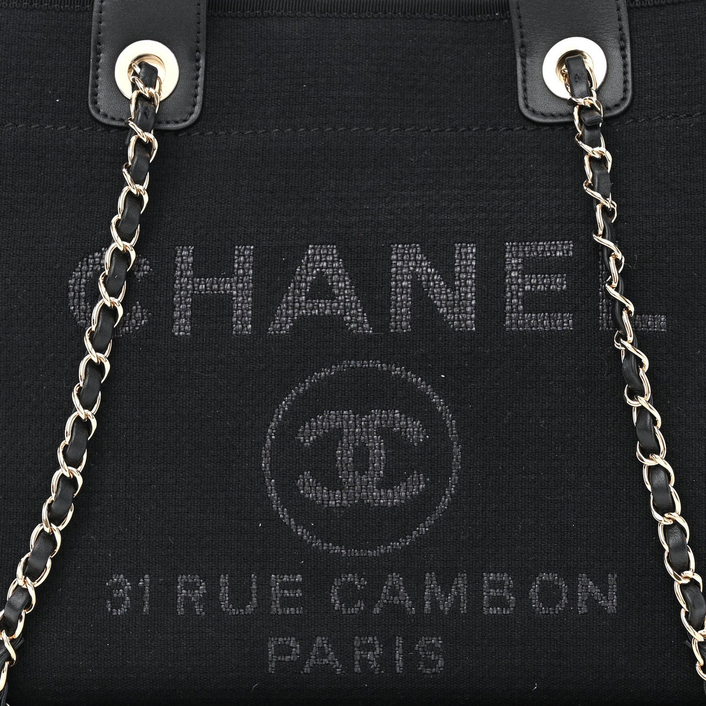 Mixed Fibers Small Deauville Tote Black