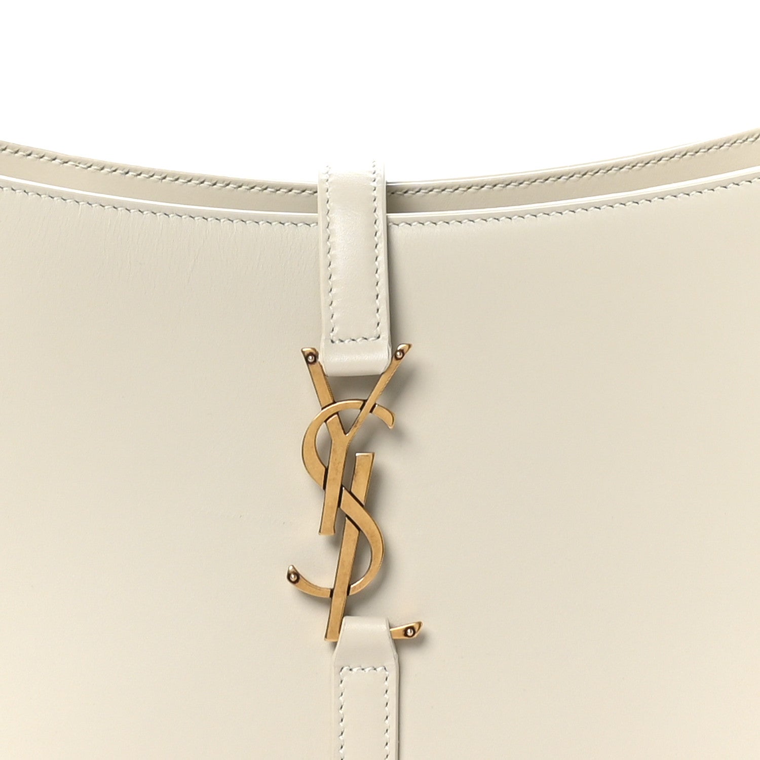 Saint Laurent Smooth Calfskin Le 5 A 7 Hobo Crema Soft 8 of 10