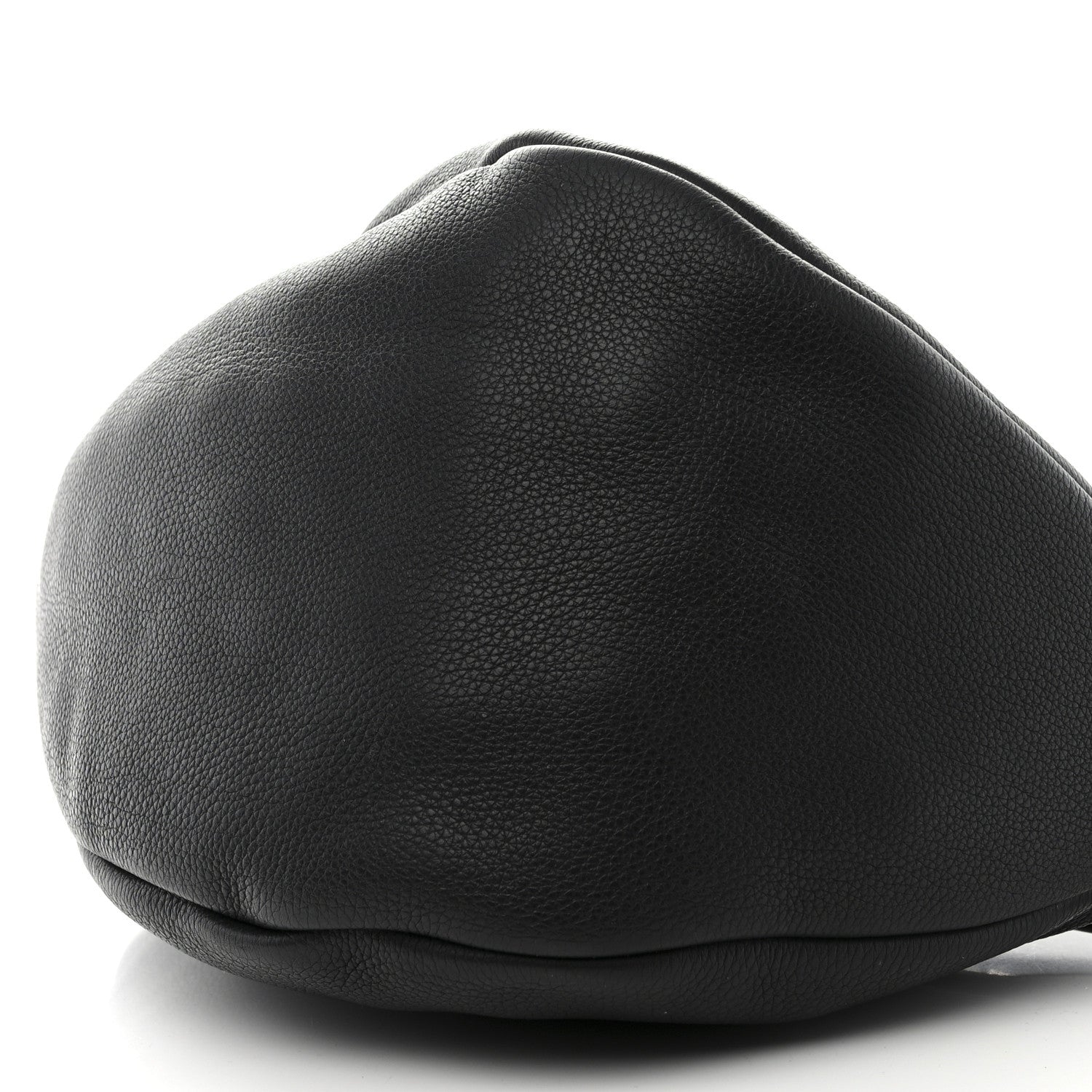 The Row Grained Calfskin Large Slouchy Banana Bag Black 10 of 14
