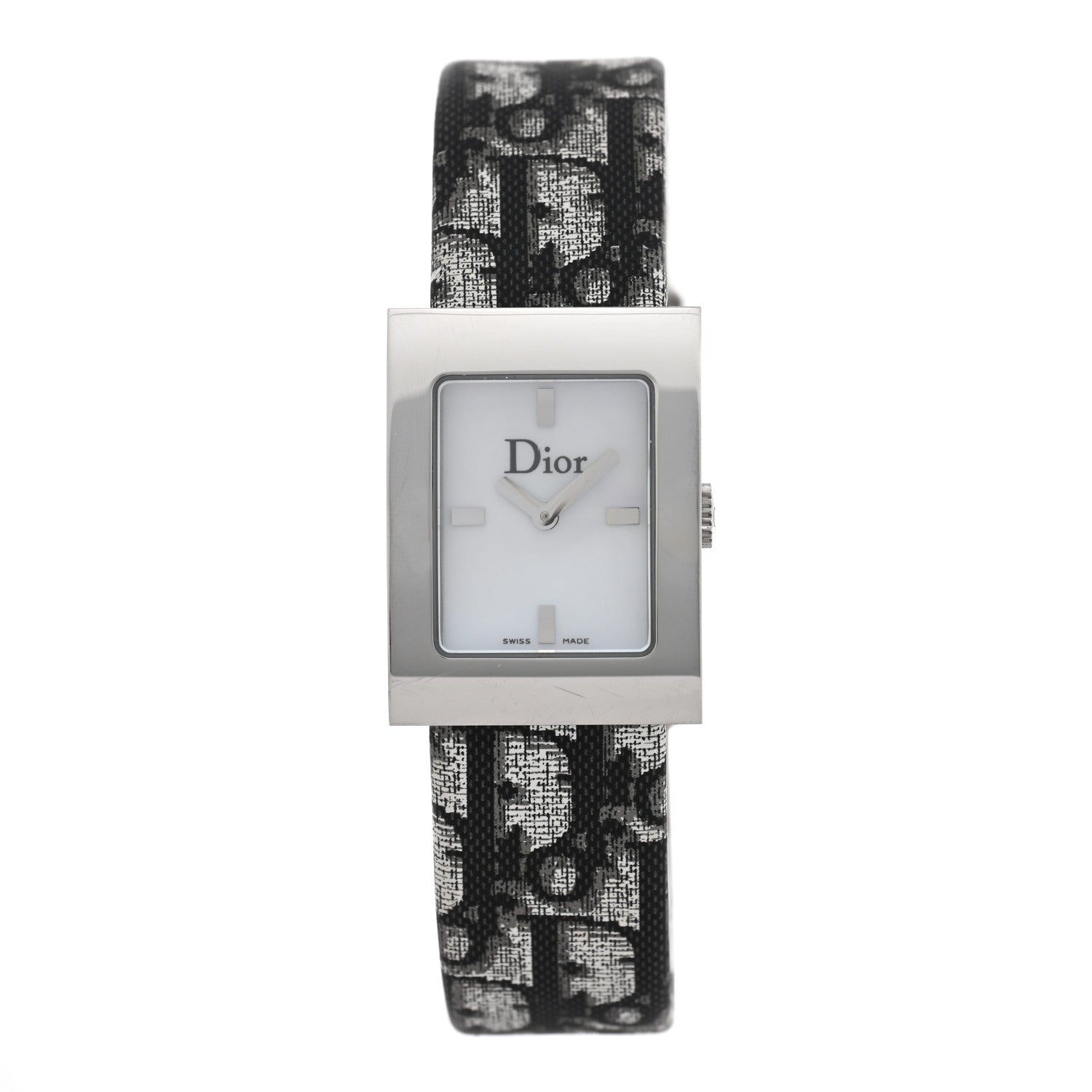 Christian Dior Stainless Steel Canvas 20mm Malice Quartz Watch
