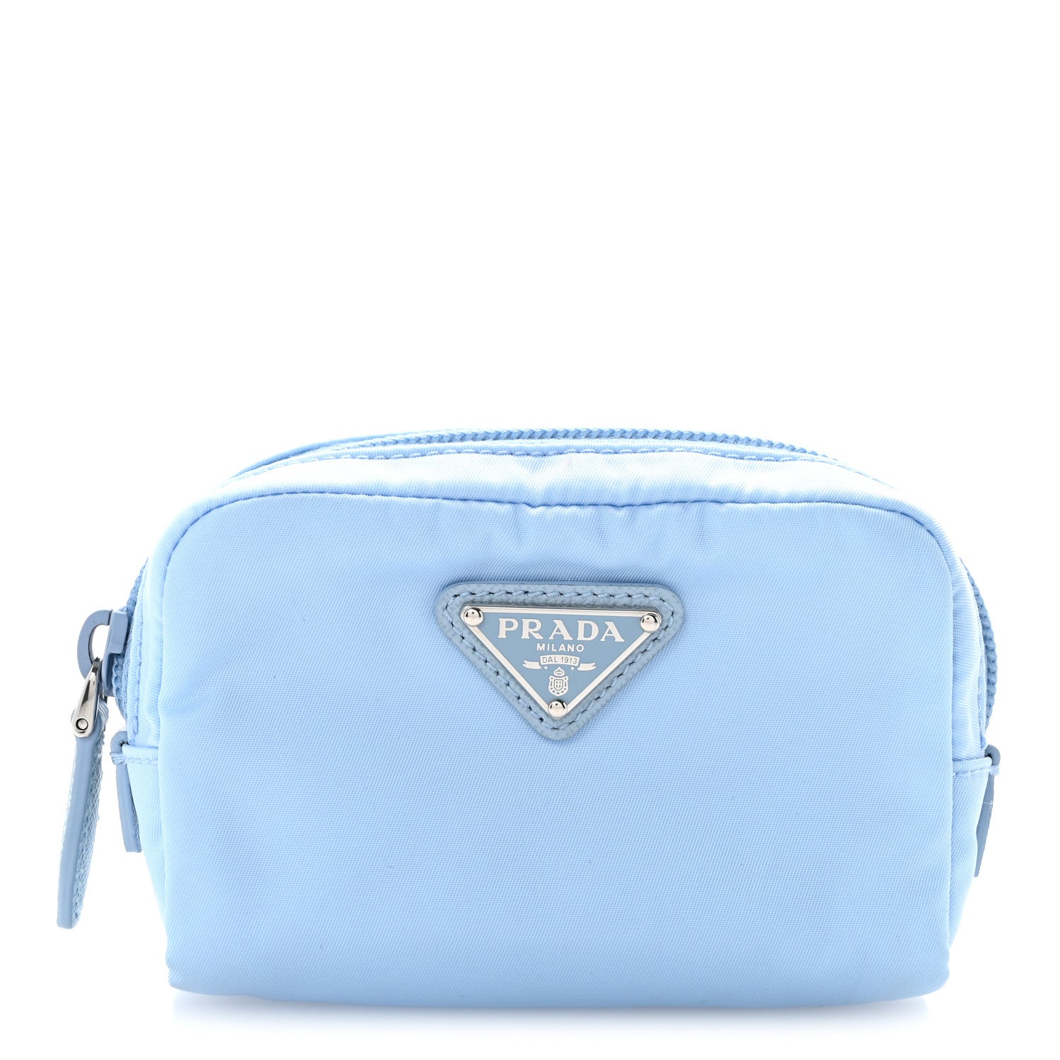 Prada Re-Nylon Micro Pouch Celeste 1917406 – FASHIONPHILE
