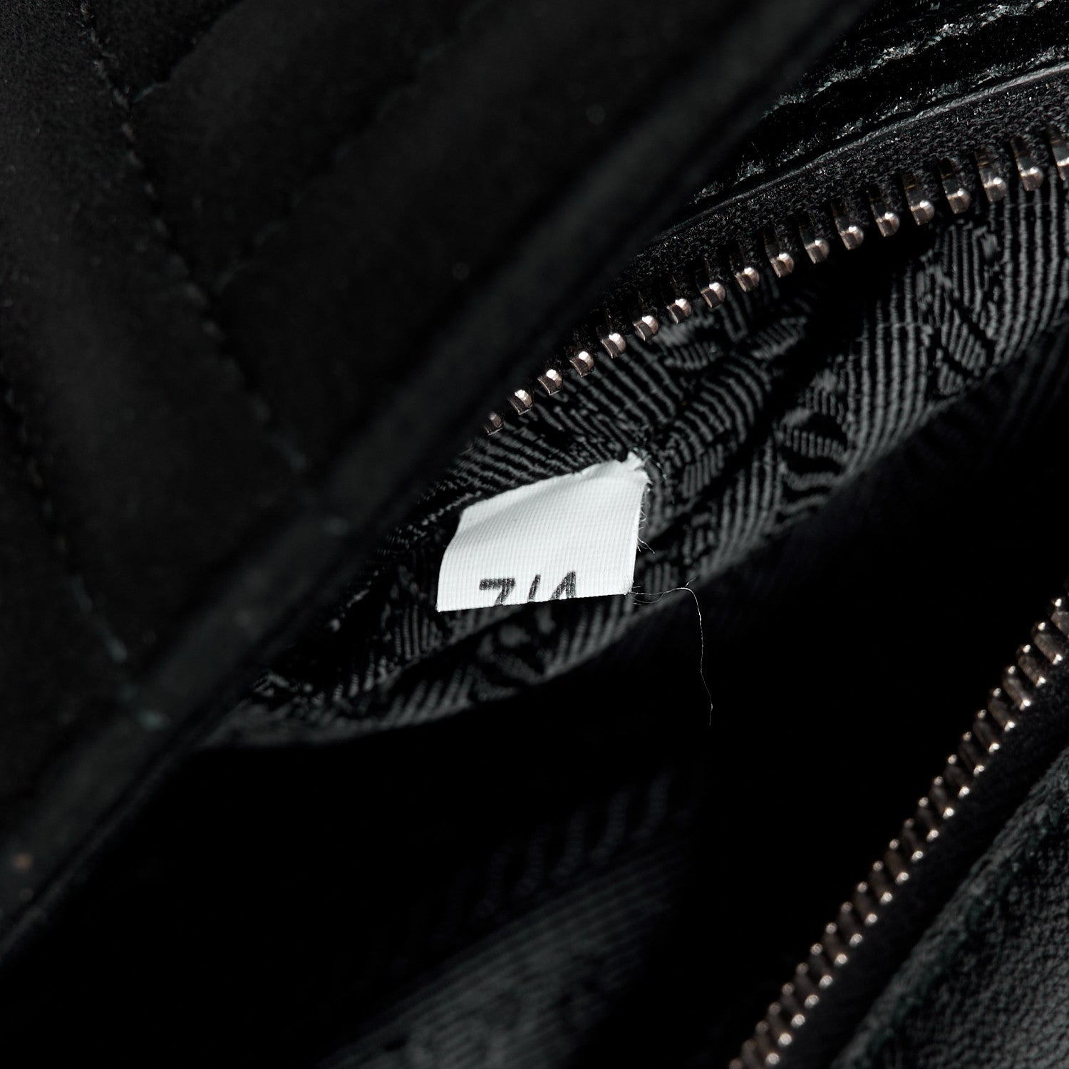 Prada Camoscio Impunture Diagramme Medium Chain Flap Shoulder Bag Black 8 of 12
