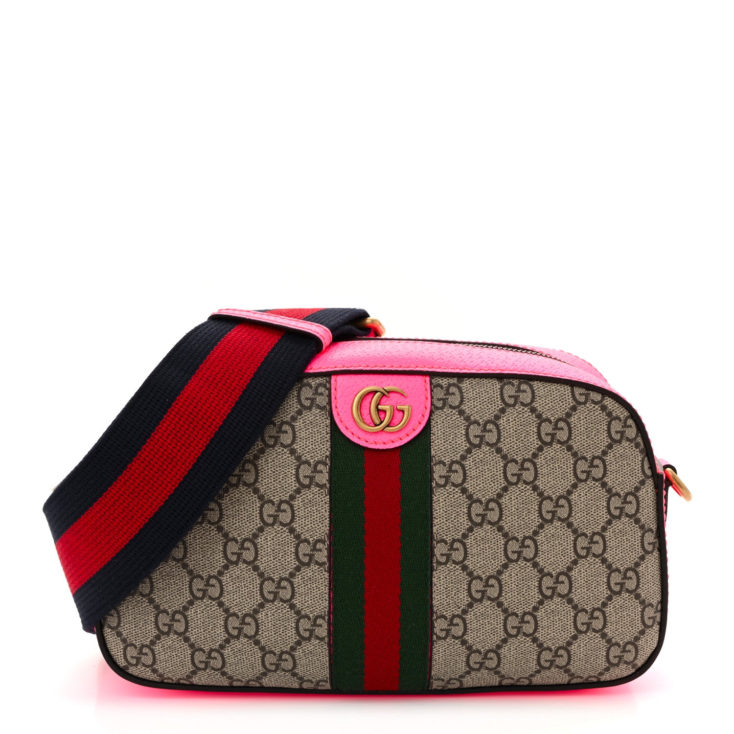 Gucci GG Supreme Monogram Textured Dollar Calfskin Web Ophidia