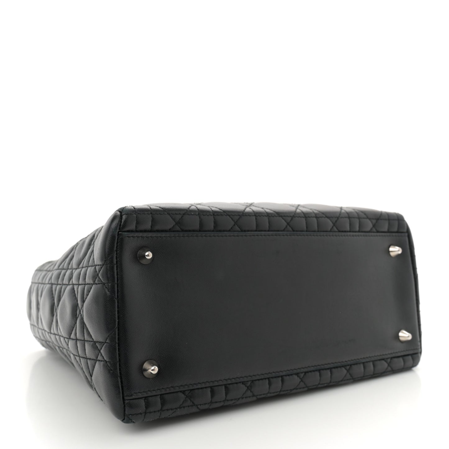 Lambskin Cannage Medium Lady Dior Black