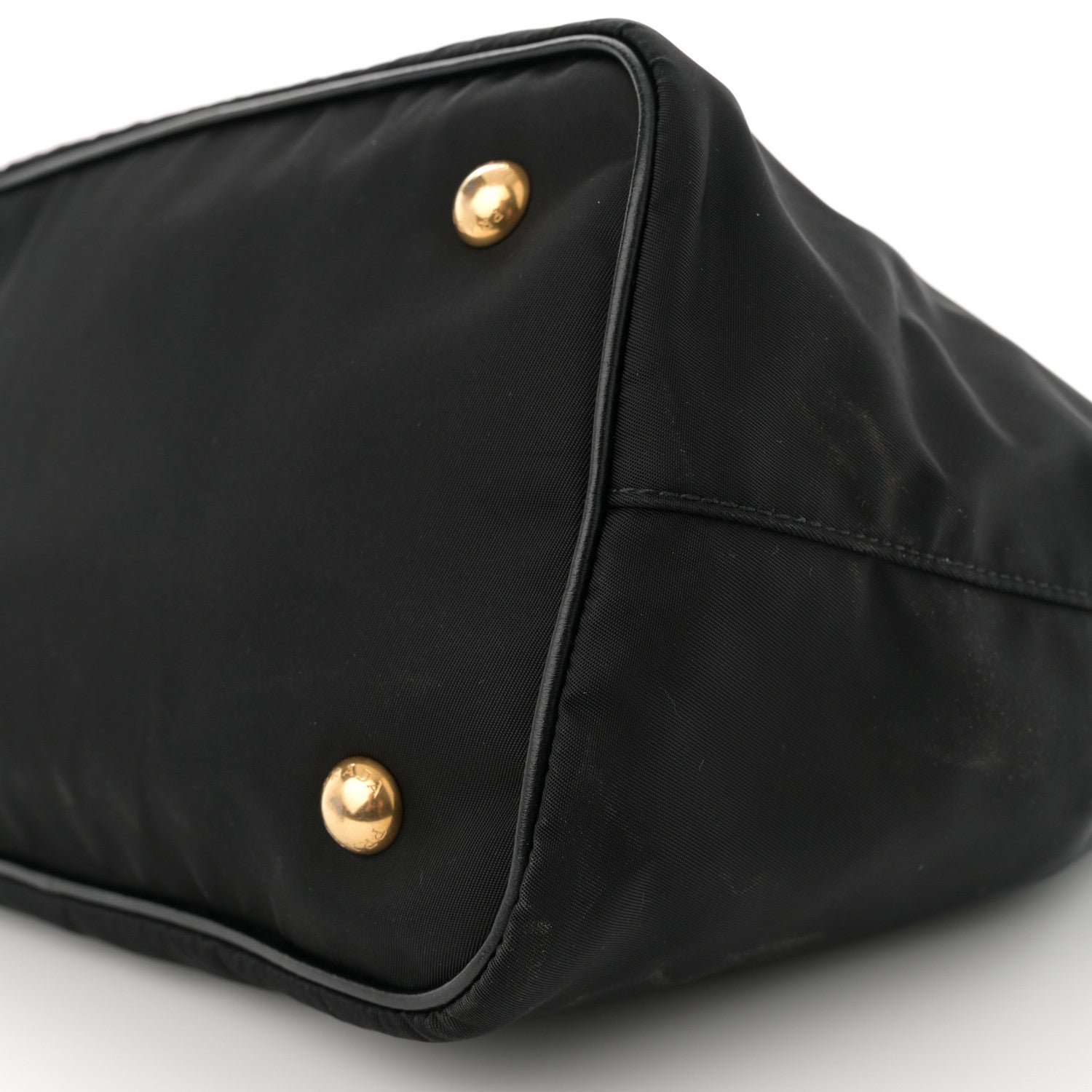 Prada Tessuto Nylon Soft Calf Tote Black 10 of 16