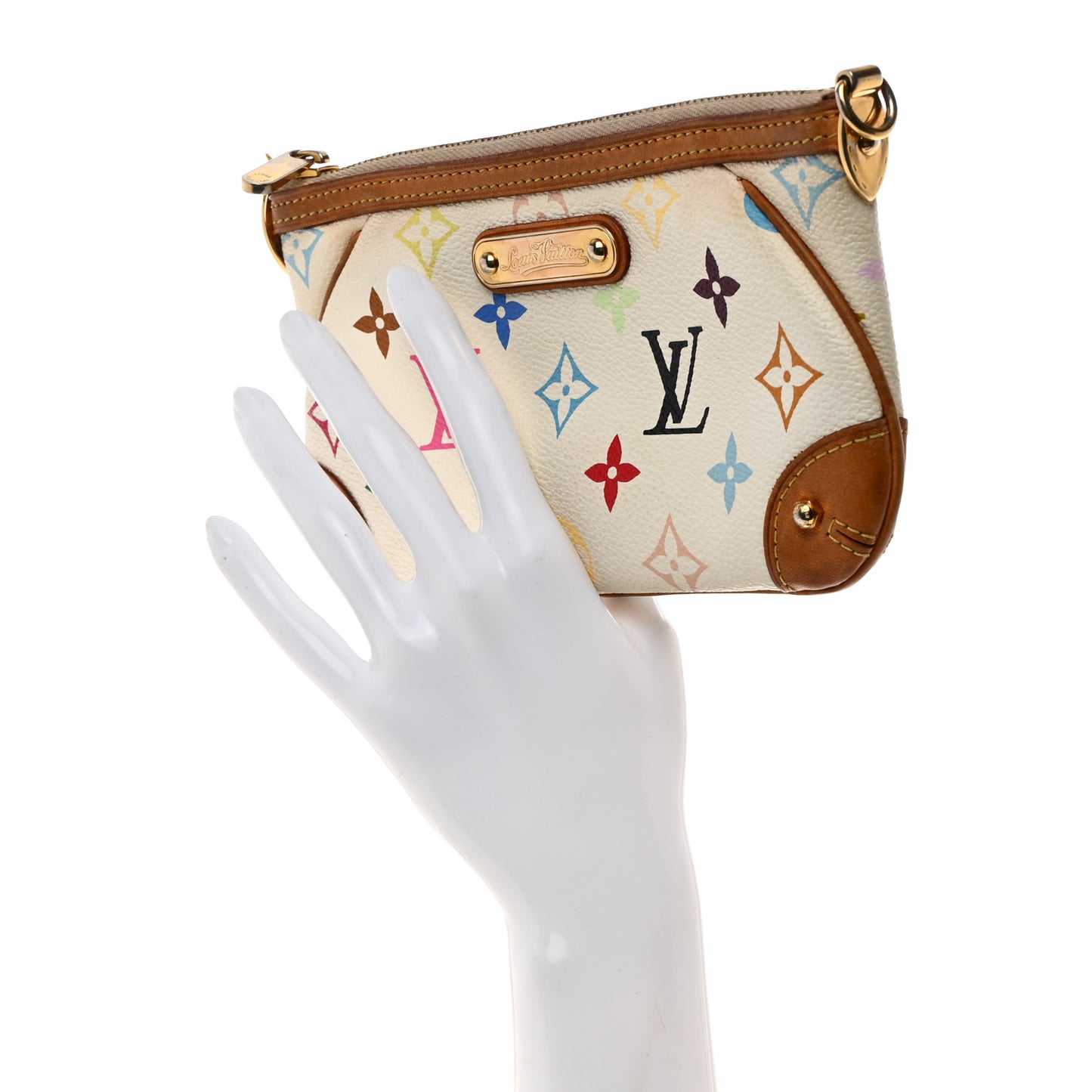 Monogram Multicolor Pochette Milla MM White