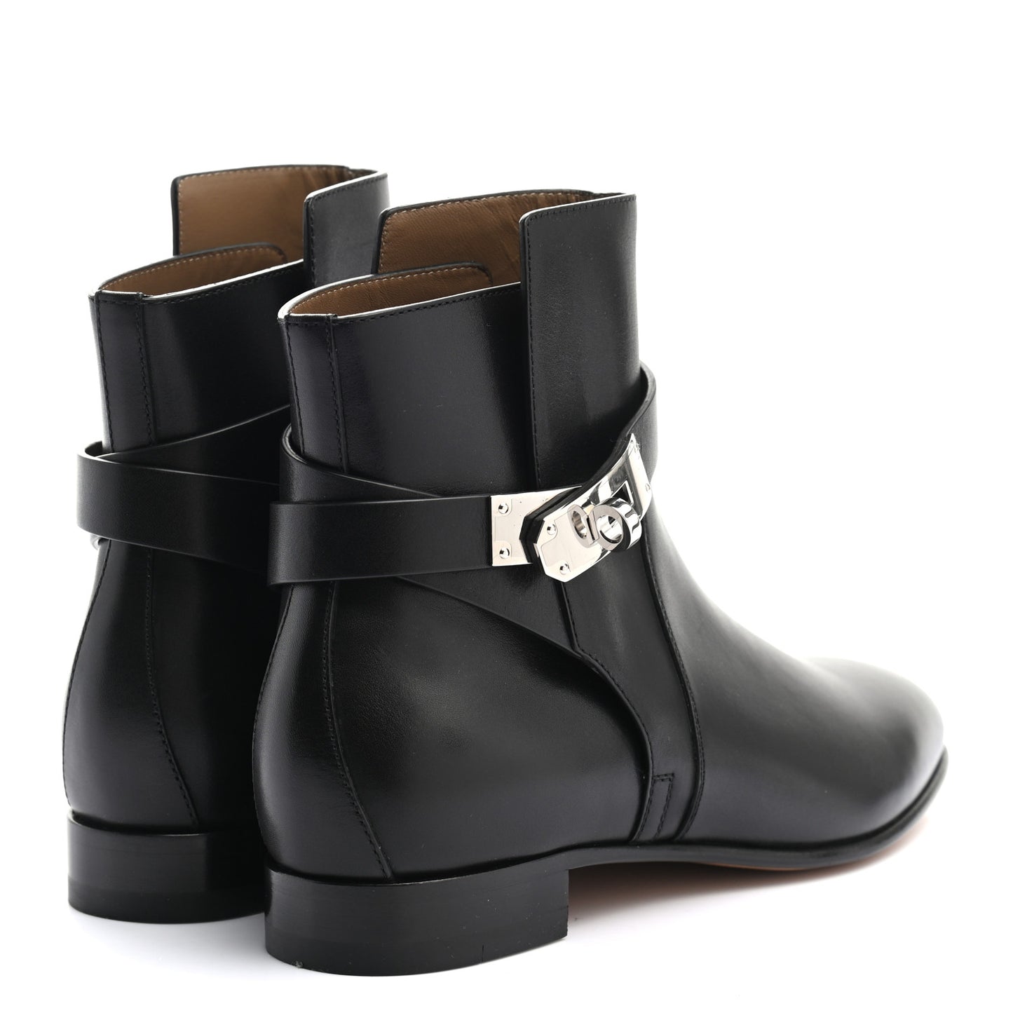 Calfskin Neo Low Boots 35.5 Black