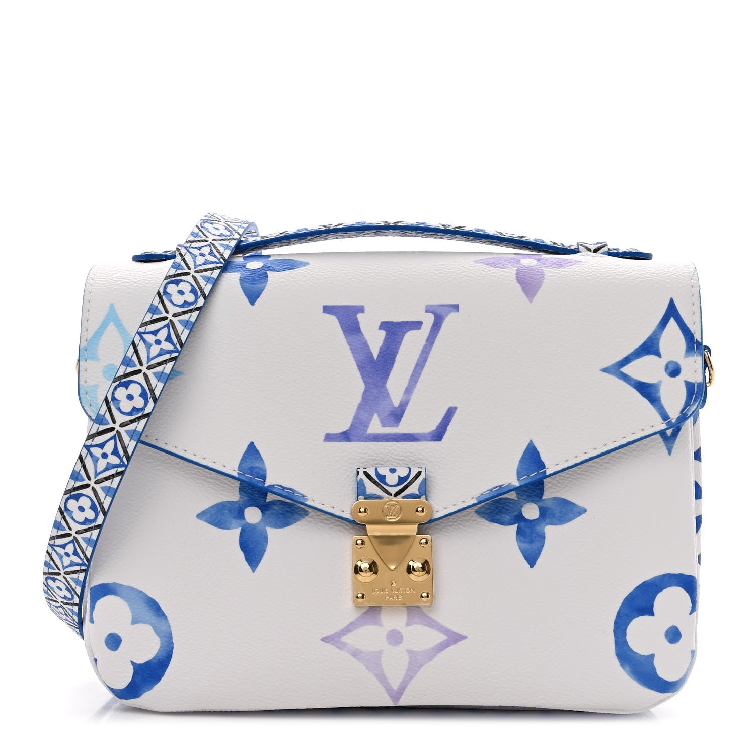 Louis Vuitton Monogram Giant By The Pool Pochette Metis MM Blue 1 of 10