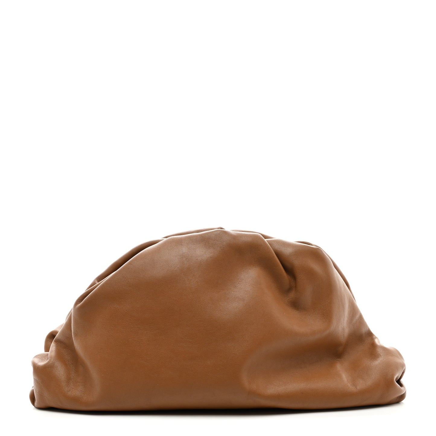 Smooth Butter Calf The Pouch Oversized Clutch Cammello