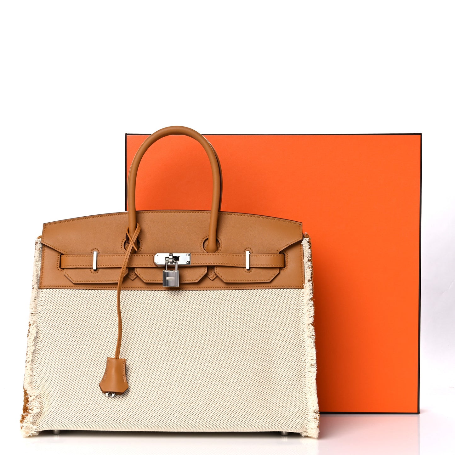 Swift Twill H Fray Fray Birkin 35 Sesame Ecru