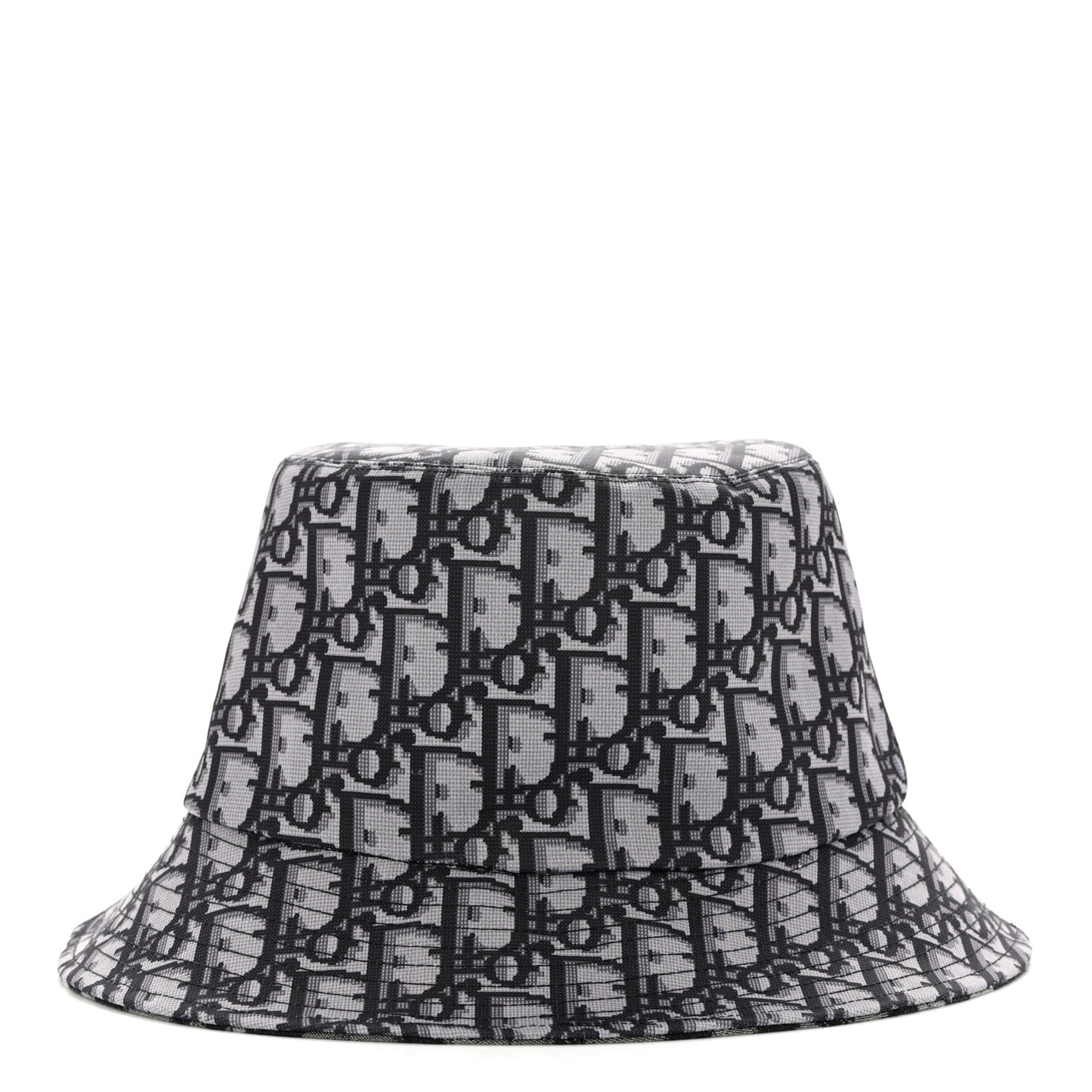 Oblique Reversible Leopard Bucket Hat 56 Grey