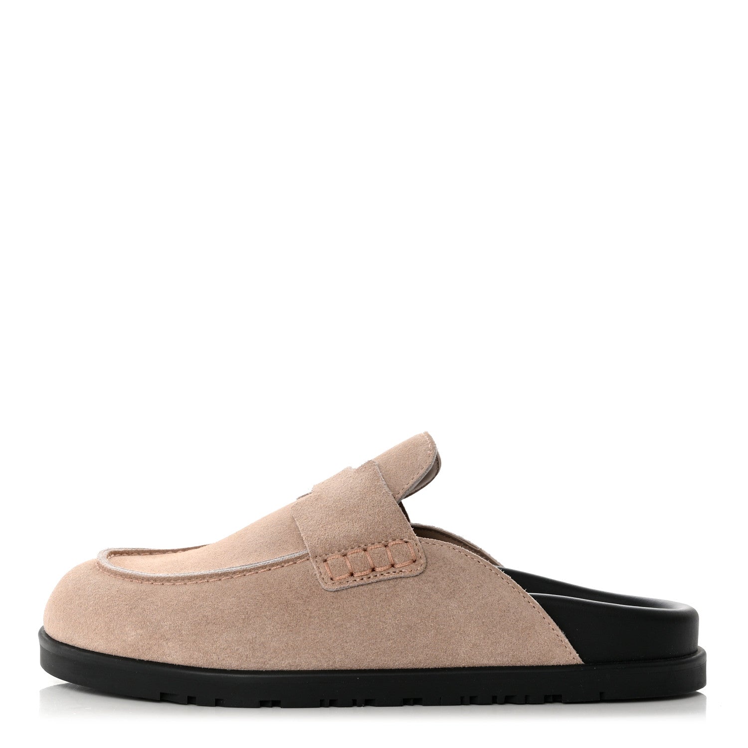 Hermes Suede Calfskin Go Mules 37 Beige Nude 1211374 – FASHIONPHILE