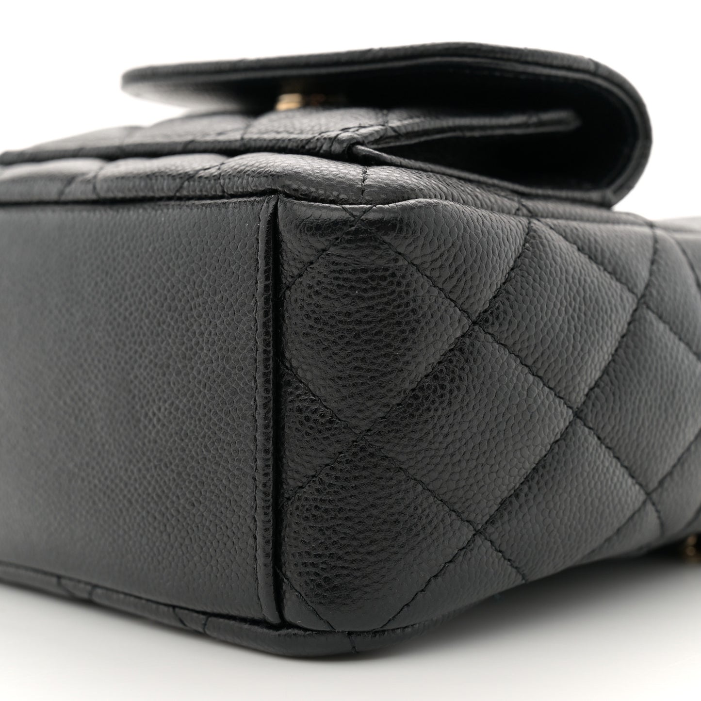 Caviar Quilted CC Mini Classic Backpack Black