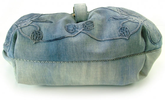 Denim Squirrel Embroidered Spy Blue