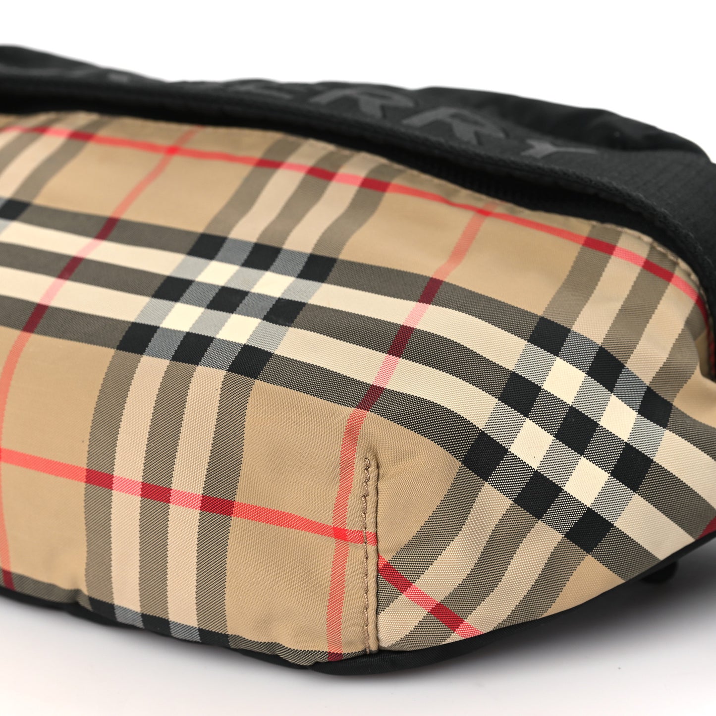 Nylon Vintage Check Sonny Bum Bag Archive Beige Black