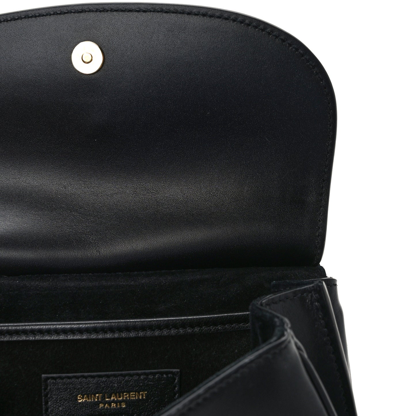 Smooth Calfskin Small Charlie Shoulder Bag Black